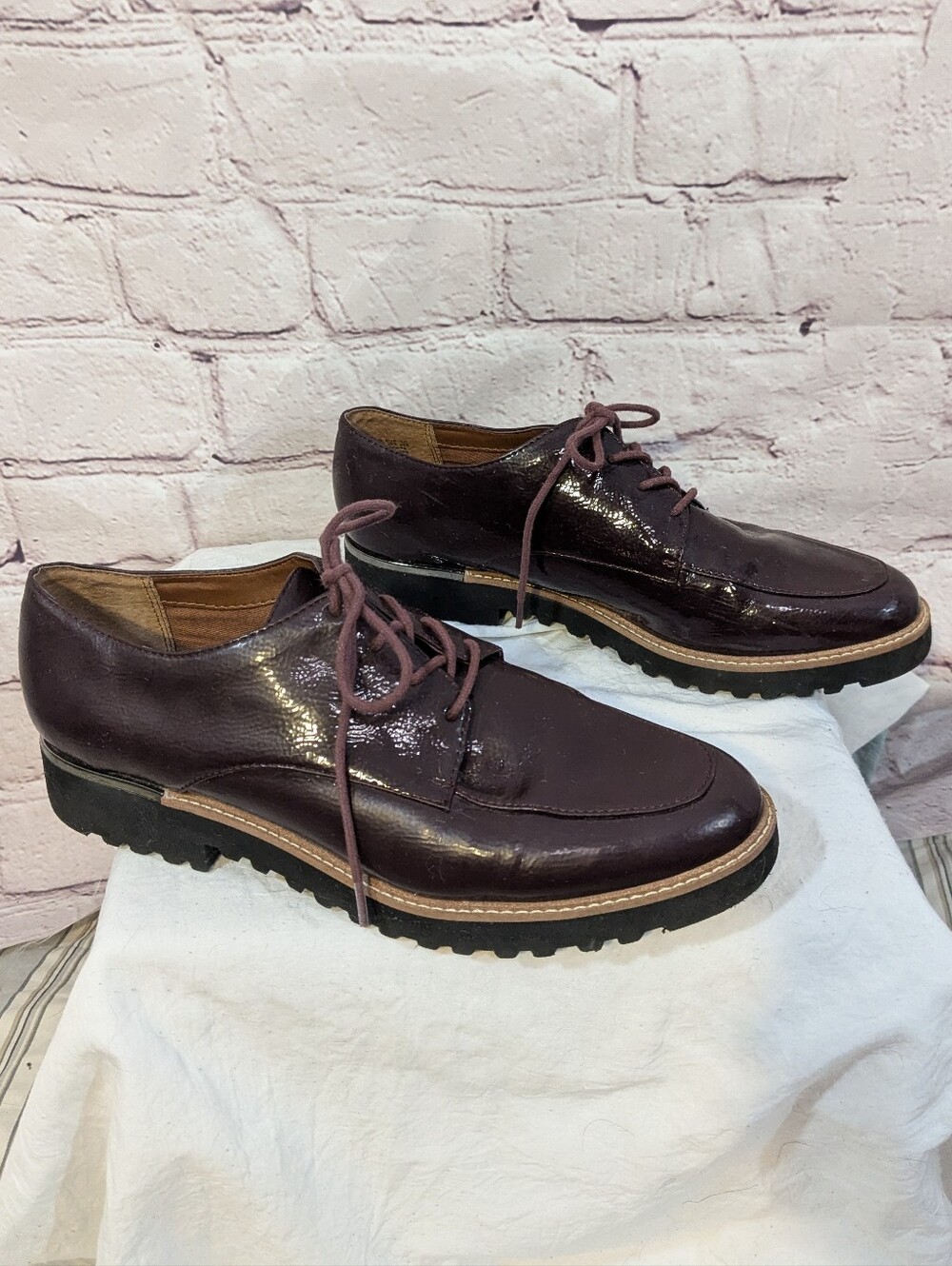 Franco Sarto Burgundy Oxfords